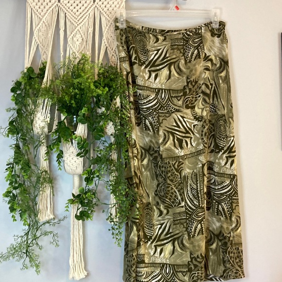 💐Vintage green tribal YTK fairy core skirt XL - Picture 3 of 6